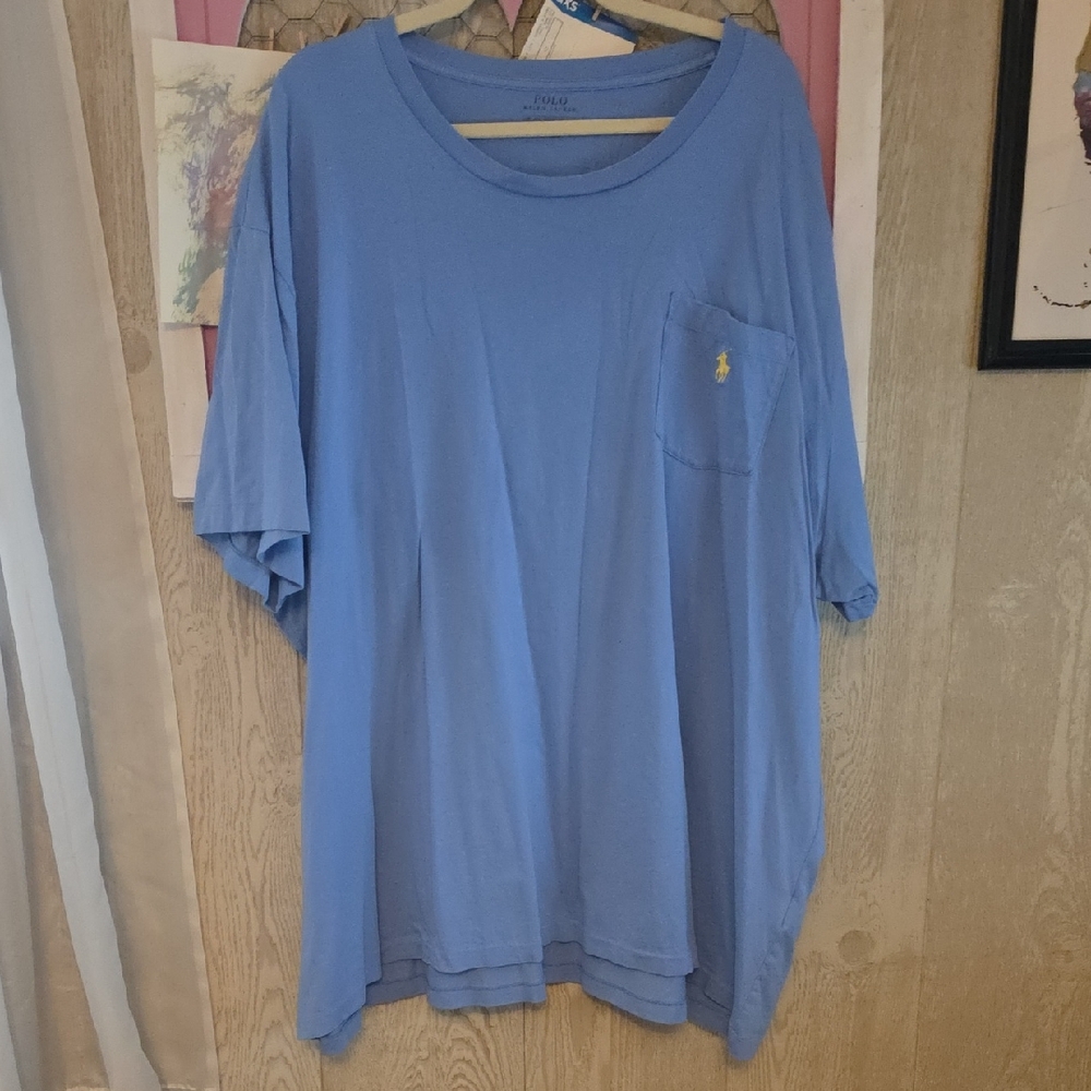 Polo by Ralph Lauren Men's Light Blue Tee
